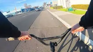 Возвращаюсь домой на велосипеде после покупки пиццы в 7 Eleven #fixedgearbike #fixie #frozenpizza