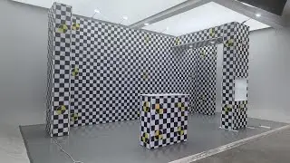 SEG popup modular aluminum 10x20ft trade show booth portable exhibition stand