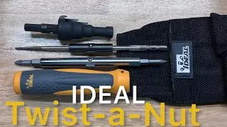 Набор для монтажа проводки в трубах Ideal Twist a Nut: отвертка, зачистной инструмент, развертка,...