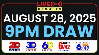 9PM PCSO LOTTO RESULTS TODAY AUGUST 28, 2025 | SWERTRES EZ2