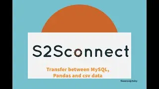 Data Transfer between CSV, MySQL and Pandas || Swaroop2sky || Loading data CSV 2 Pandas DataFrame