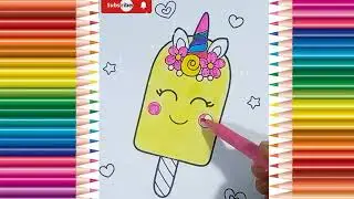 Delights:Unique Rainbow Ice ream Coloring for Kids & Toddlers | Best Videos for Kids | Colour Space