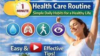 1 Minute Health Care Routine | Simple Daily Habits for a Healthy Life