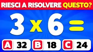 Riesci a Superare questo Quiz di Matematica...? ➗✖️🧠 | Facile, Medio, Difficile, Impossibile