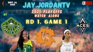Seattle Storm vs Las Vegas Aces WNBA Playoffs Watchalong | GAME 1 | JAY.JORDANTV