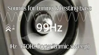 Checking your low-frequency Speakers. Fast Bass Test (1-150 Hz, Exponential Scale)