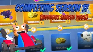 Completing the Season 17: WINTER KNIGHTS (without smash pass) of Smash Karts on Crazygames