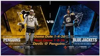 EA Sports | NHL 26 | PS5 | Pittsburgh Penguins VS Columbus Blue Jackets