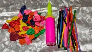 Satisfying ASMR Completion 🌈 Colorful Modeling & Mini Balloon Crush