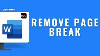 How to remove page break showing on Microsoft ?