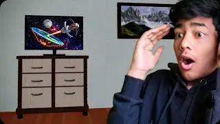 Playing Games On TV In Indian Bike Driving 3d Game | Nitin Patel 🙂 #shorts