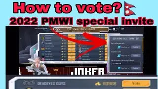 How to vote for PMWI 2022 invite Team?Vote for Deadeyes guys for PMWI 2022