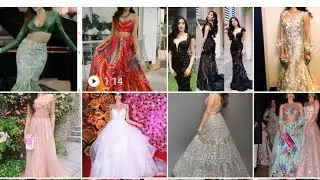 #janhvikapoor beautiful dresses #lahanga design #gown #onepiece #sarara design #fishdress
