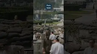 Colorized footage from Paris in 1940