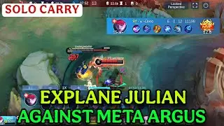 Dominating Argus in EXP Lane! Solo Julian Gameplay - MLBB🔥 #mlbb