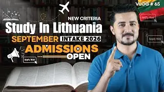 Study in Lithuania 🇱🇹🎓 September Intake 2026 Admissions OPEN in Top Universities! #studyinlithuania 