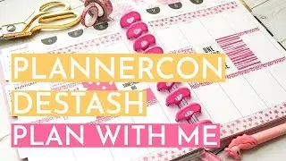 Plan with Me PlannerCon Destash Washi & Stickers | Happy Planner 2019