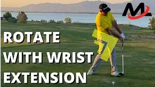 Поворот с вытянутым правым запястьем (задайте угол!) | Milo Lines Golf