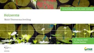 Holzernte - Best Harvest: Nachhaltige Holzernte in den W&auml;ldern mit hohem Naturschutz (1/4)
