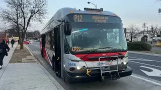 WMATA Metrobus New Flyer 2010 DE40LFA #6566 on route P12 ride