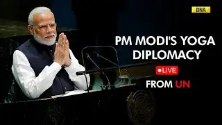 PM Modi US Visit Live Update: PM Modi leads International Yoga Day celebrations at UN headquarters