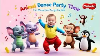 Animal Dance Party Time - Fun Movement Songs for Kids | Interactive Dance & Exercise