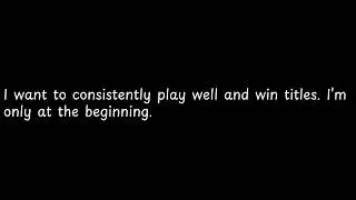 I want to consistently play well