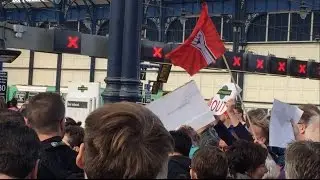 Southern FAIL! Anti Southern Rail Protest in Brighton Station vlog