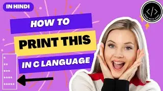 How to Printing Star Pattern 2 in C programming language Explain In Hindi With Code| Code with Sunil