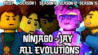 Jay - All Evolutions - All Seasons (Season 1 - 15) Character Spot (10 Years) - Ninjago