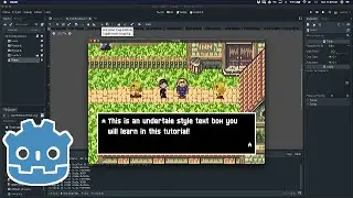 Как создать простое текстовое поле для RPG в Godot