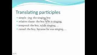 Introduction to Participles