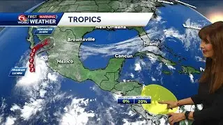 Low chance tropical development in Caribbean