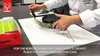 The Crowns: transfer sheets for white and dark chocolate