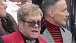 Elton John & husband David Furnish @ Paris Fashion Week 28 january 2026 show Valentino haute couture