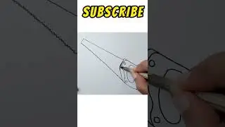 How to draw a Hand Saw Step by Step #shorts #drawing