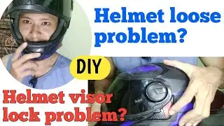 How to fix helmet visor lock problem? Solution for helmet loose problem | DIY | A'chik Moto World