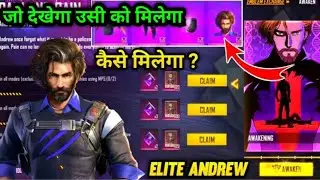 How to unlock elite andrew freefire FFWS world series