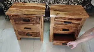 Solid Sheesham Wood Bedside Table @ 3999