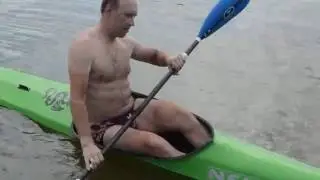 Первая попытка сесть в байдарку Nelo