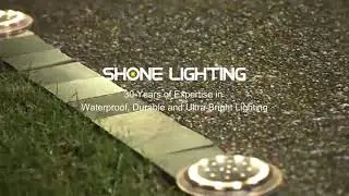 SHONE Recessed Solar Deck Lights