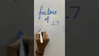 Factors of 17 #mathsbyjigs #maths #education #knowledge #study #factorsandmultiples #information