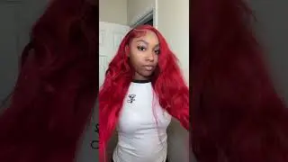 My favorite red frontal wig😍#wigs #hairstyle #wigtutorial #hair #colorwigs #redwig #wiginstall #fyp