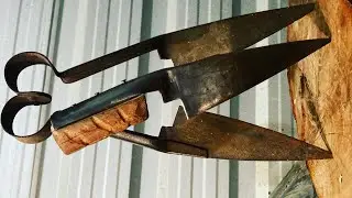 Making a knife out of sheep shears