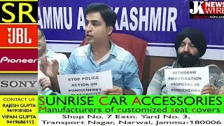 JKPEECC Protest against police action on Electricity Employees in Pondichery