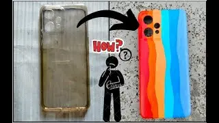 mobile cover painting || rainbow cover painting || hand made mobile cover    #mobilecover #art