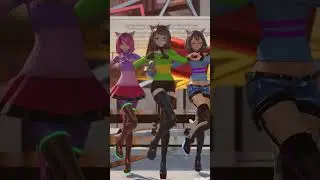 ❤️LoveYouSoMuch💕Kitty Cat Chara Frisk Betty/Bete NoireのSuki Suki Sukiスキ好きUndertale/Glitchtale/UT MMD