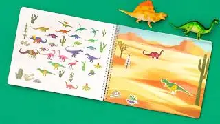 Epic Dinosaur Sticker Book Adventure! | 500+ Stickers & 12 Prehistoric Scenes 🦖🌋
