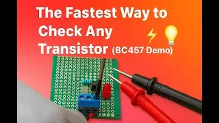 The Fastest Way to Check Any Transistor BC457 Demo ⚡💡