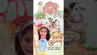 Farm Animals Birthday Video Invitation, Barnyard Animated Invite, Drive by Birthday Parade Invitate